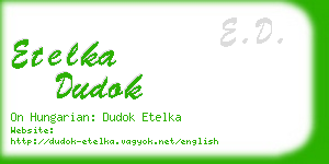 etelka dudok business card